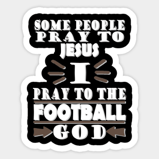 American Football Touchdown Boys Girls Gift Sticker